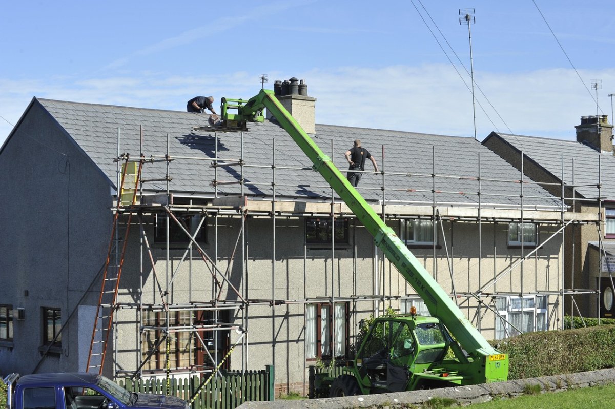 Maison en travaux de rénovation